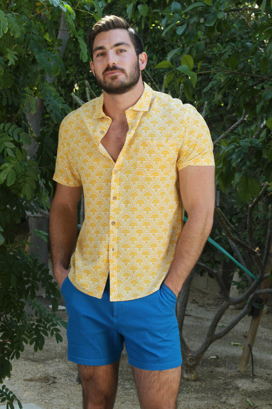 The Palmilla Perfect Cut Short Sleeve Button-Down Shirt