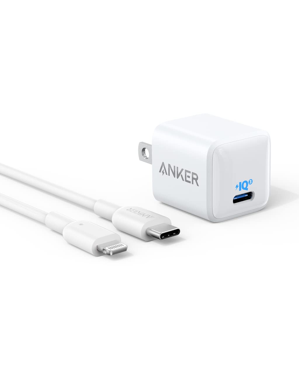 Anker USB C Charger Block 20W, 511 Charger ( Nano ), PIQ 3.0 Durable Compact Fast Charger with 6feet USB C to Lightning Cable (MFi Certified) for 14/14 Plus/14 Pro/14 Pro Max/13/iPad Pro and More - eighttwentytwo92