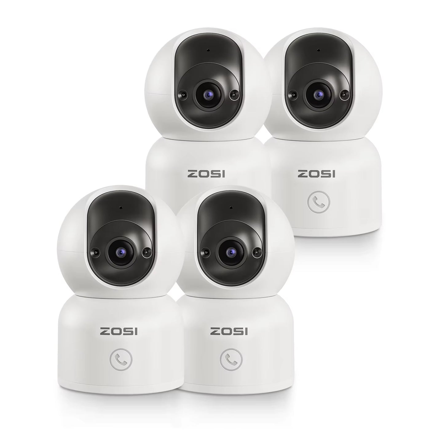 360�� Smart Home Security Camera PTZ Auto Tracking Baby Monitor AI Panoramic HD Night Vision Indoor Wifi Surveillance Camera