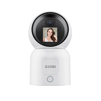 360�� Smart Home Security Camera PTZ Auto Tracking Baby Monitor AI Panoramic HD Night Vision Indoor Wifi Surveillance Camera