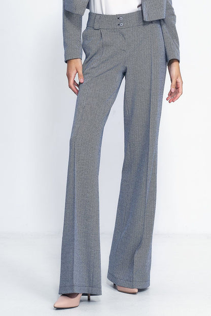 Rediscover classic sophistication with Nife���s Model 185192 wide-leg trousers