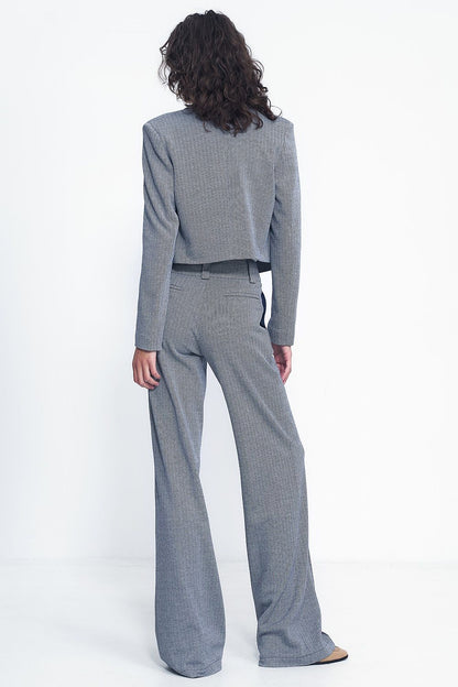 Rediscover classic sophistication with Nife���s Model 185192 wide-leg trousers