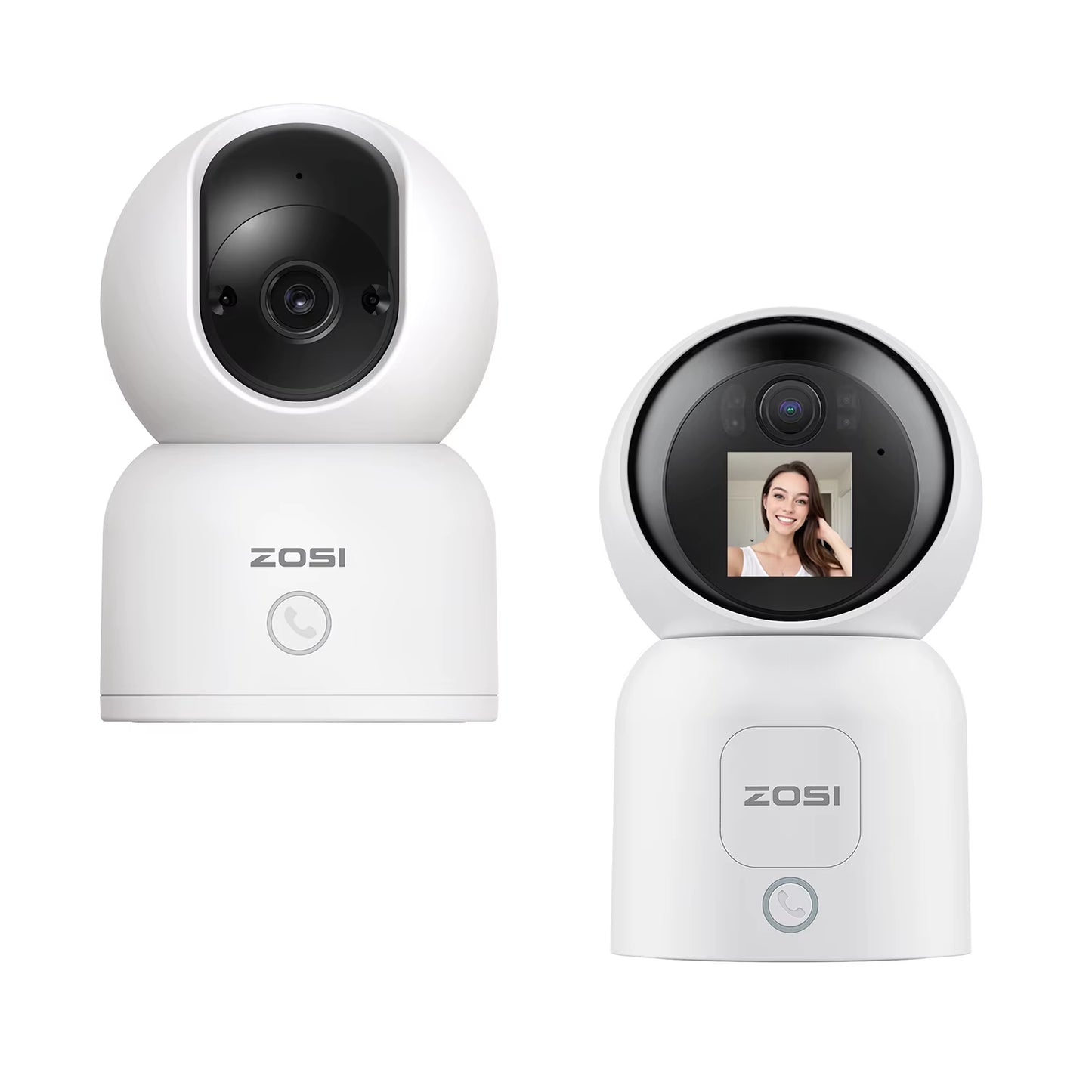 360�� Smart Home Security Camera PTZ Auto Tracking Baby Monitor AI Panoramic HD Night Vision Indoor Wifi Surveillance Camera