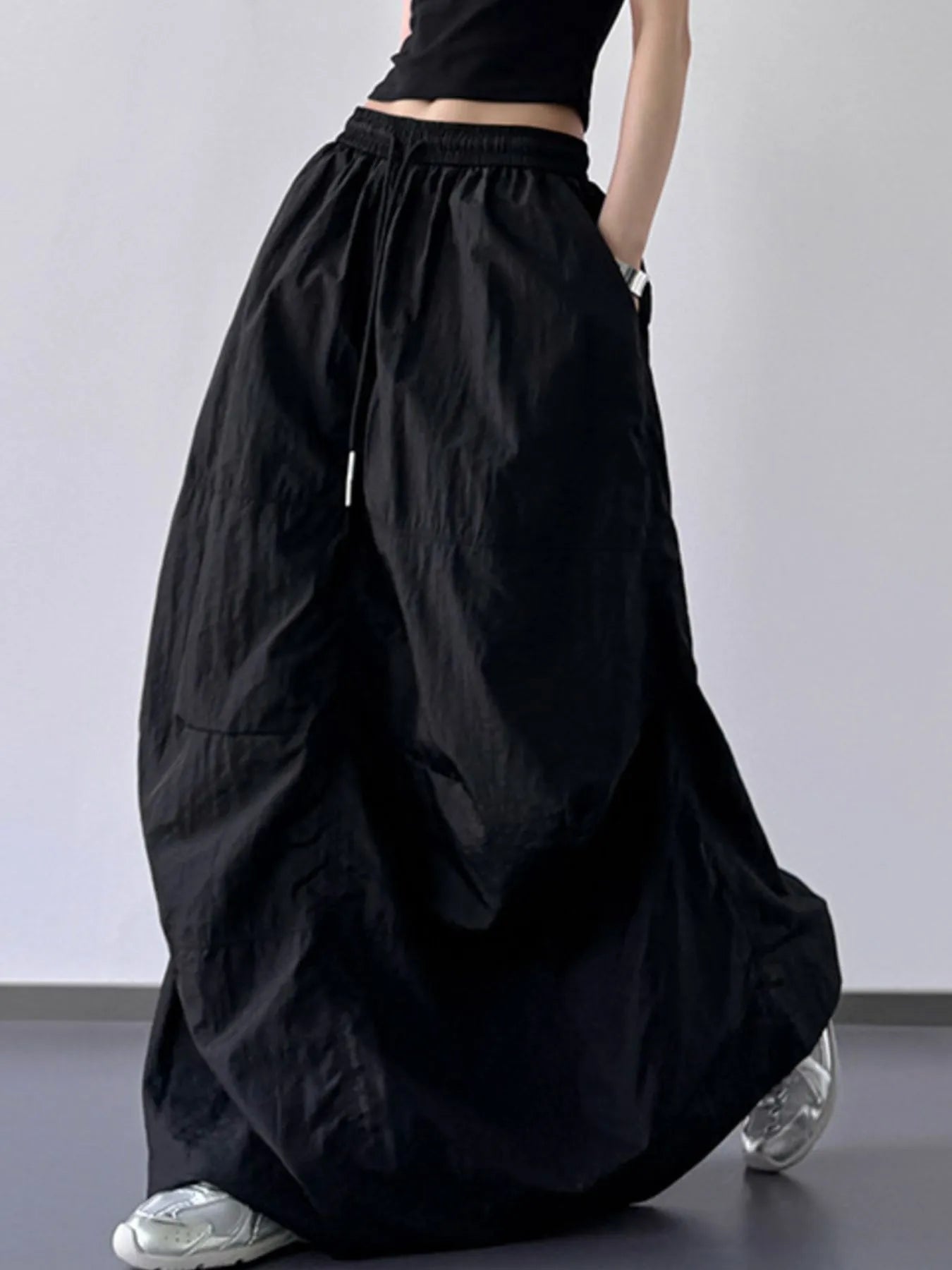Drawstring Maxi Skirt - eighttwentytwo92