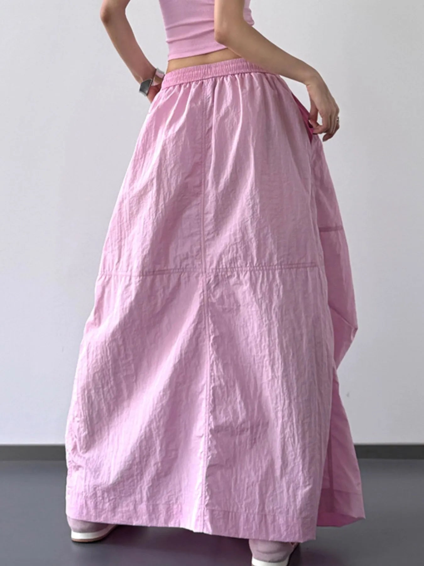 Drawstring Maxi Skirt - eighttwentytwo92
