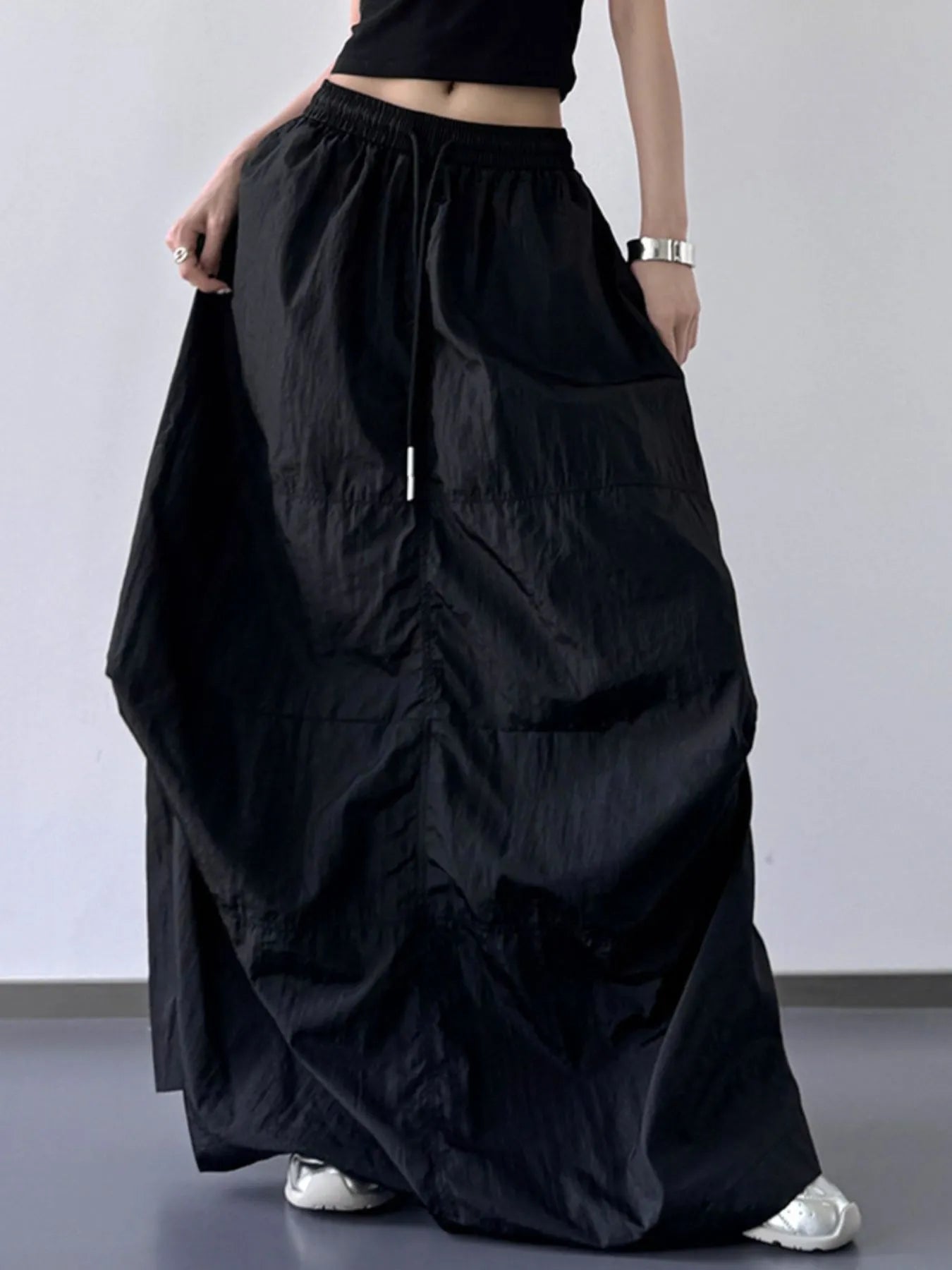Drawstring Maxi Skirt - eighttwentytwo92