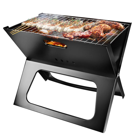 Portable Foldable Charcoal Grill – Compact BBQ with Large Cooking Area