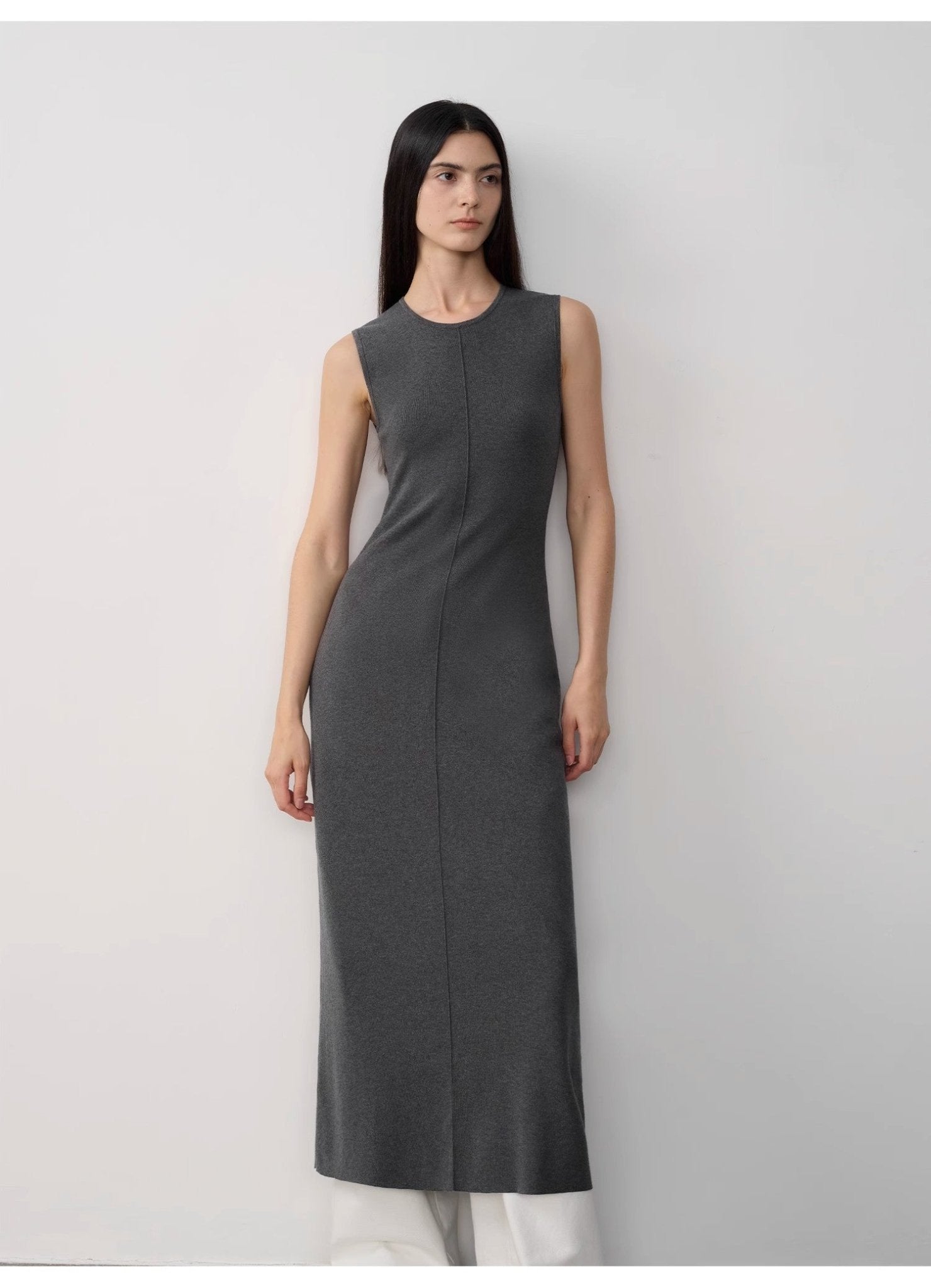 Fireladyfur Women's Merino Wool Knit Dress"Island Letters" - eighttwentytwo92