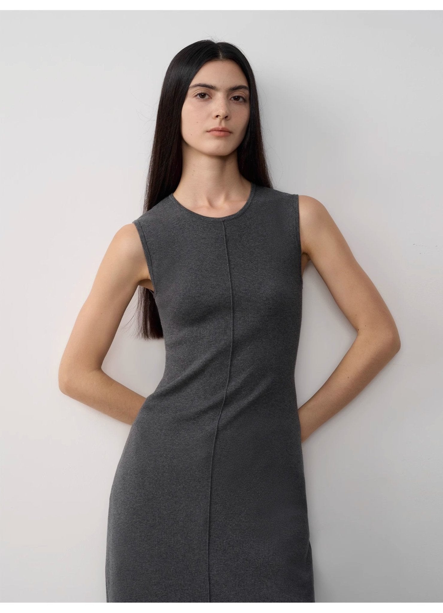 Fireladyfur Women's Merino Wool Knit Dress"Island Letters" - eighttwentytwo92
