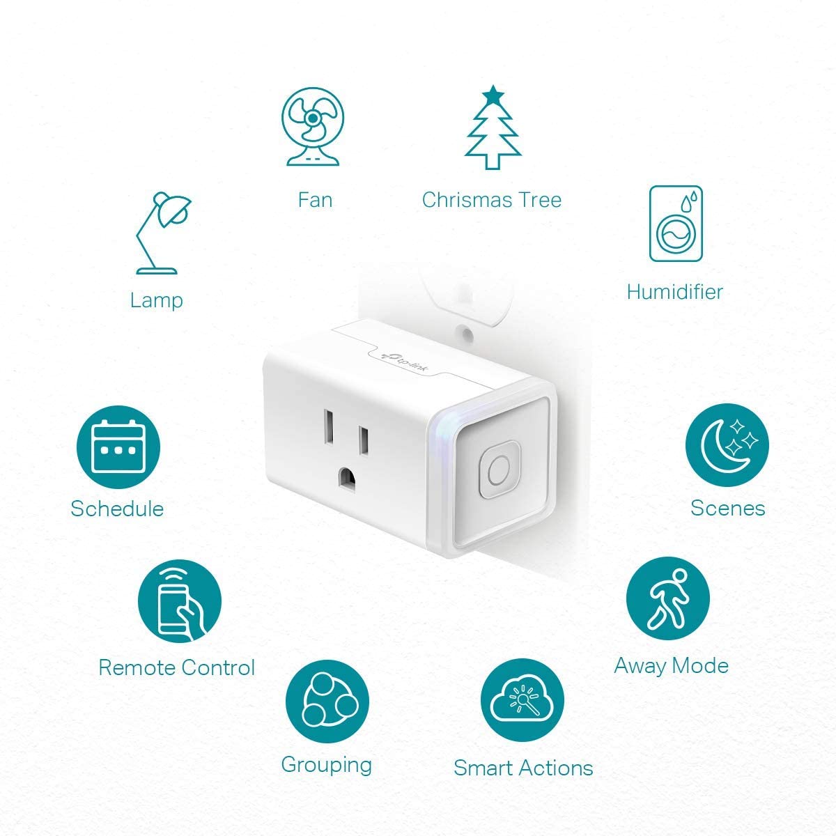 Kasa Smart Plug HS103P4, Smart Home Wi - Fi Outlet Works with Alexa, Echo, Google Home & IFTTT, No Hub Required, Remote Control, 15 Amp, UL Certified, 4 - Pack, White - eighttwentytwo92