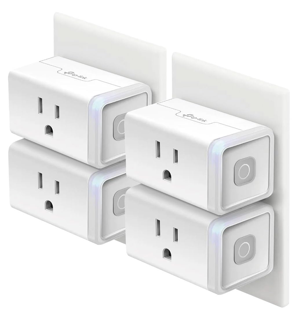 Kasa Smart Plug HS103P4, Smart Home Wi - Fi Outlet Works with Alexa, Echo, Google Home & IFTTT, No Hub Required, Remote Control, 15 Amp, UL Certified, 4 - Pack, White - eighttwentytwo92