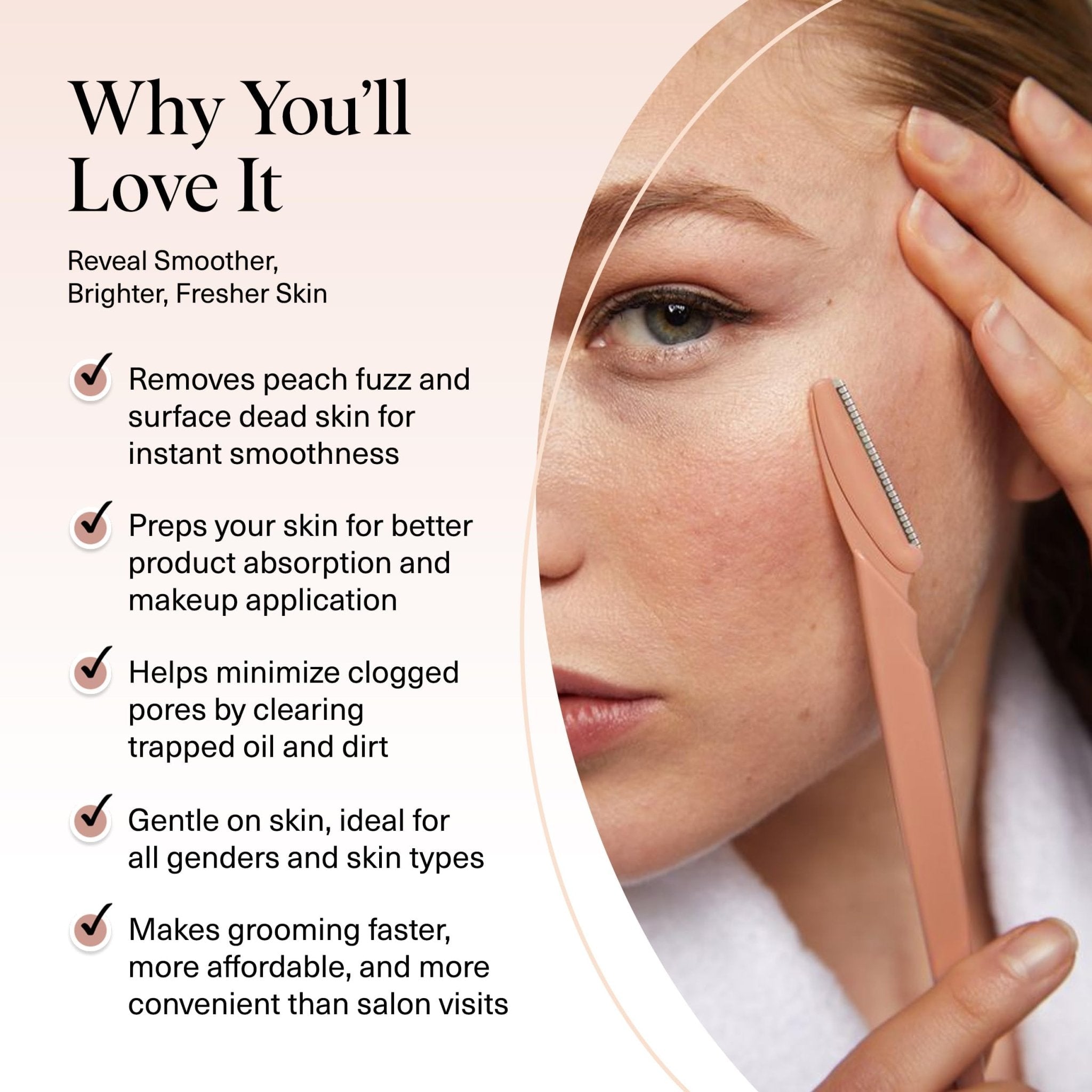 Kitsch Dermaplane Razor for Women Face – Face Razors for Women & Men, Eyebrow Trimmer & Face Shaver – Exfoliating Facial Razor & Skin Care Tool for Smoother Skin - Terracotta, 12 pcs - eighttwentytwo92