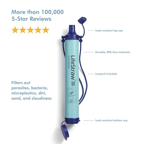 LifeStraw Personal Water Purifier for Hiking, Camping, Travel, and Emergency Preparedness - eighttwentytwo92