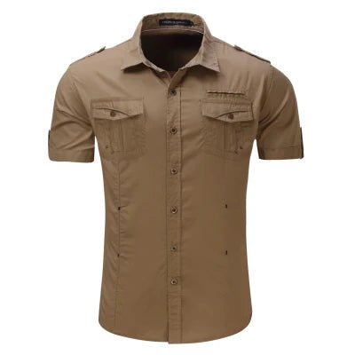 Men's Black Military Utility Shirt - eighttwentytwo92