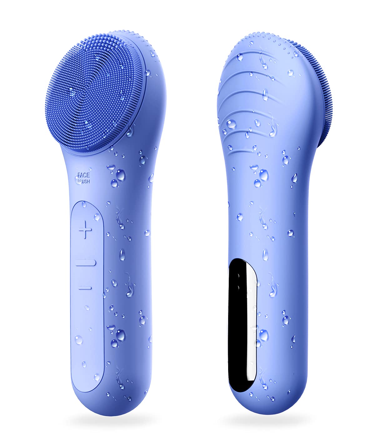 NågraCoola CLIE Facial Cleansing Brush, Waterproof and Rechargeable Face Scrub Brush for Men & Women, Cleansing, Exfoliating and Massaging, Electric Face Scrubber - Blue - eighttwentytwo92