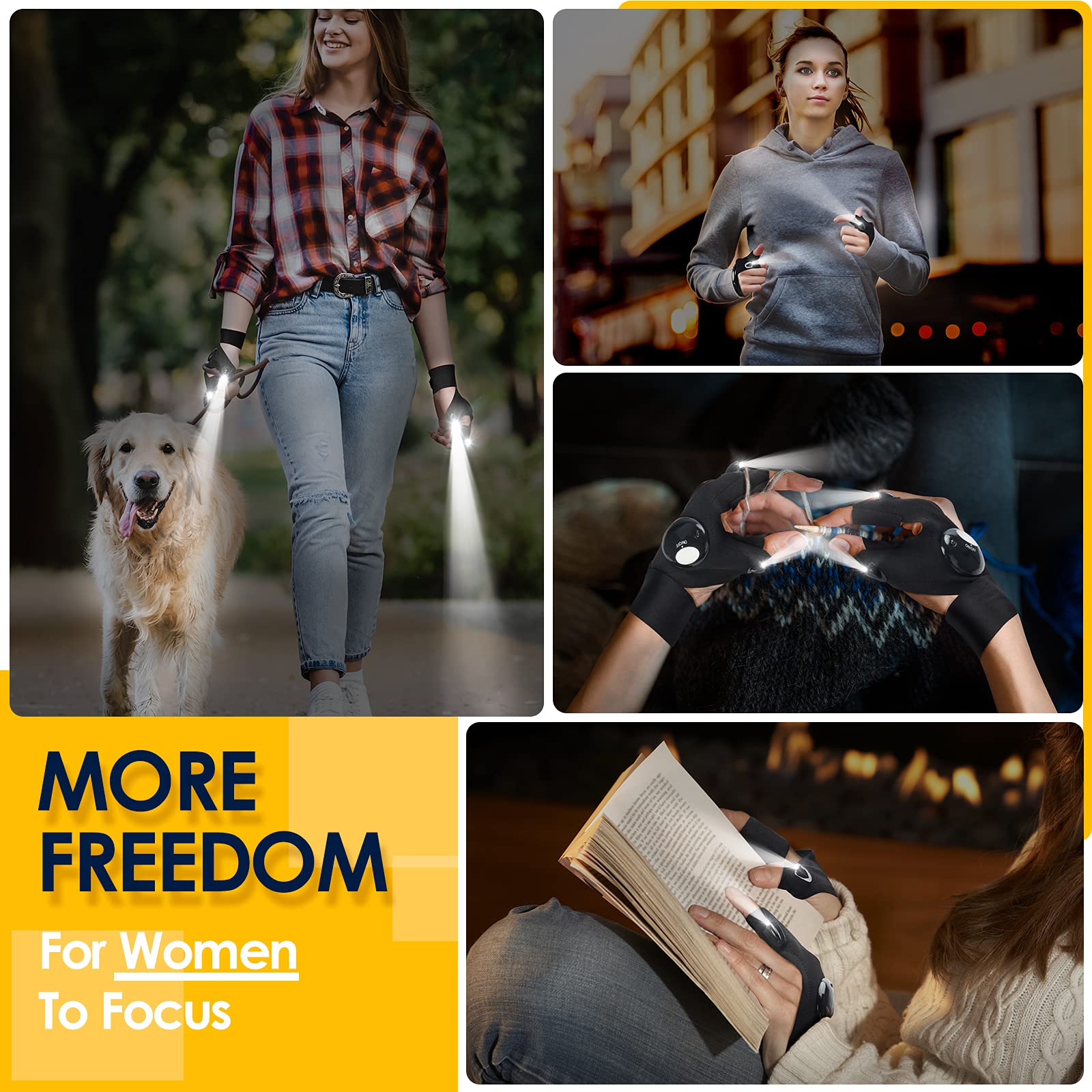 PARIGO LED Flashlight Gloves, Novelty Stocking Stuffers for Men, Christmas Gifts for Teens Boys Dad Husband Grandpa Him Men Who Have Everything, Cool Gadgets Tools for Car Repairing, Fishing, Camping - eighttwentytwo92