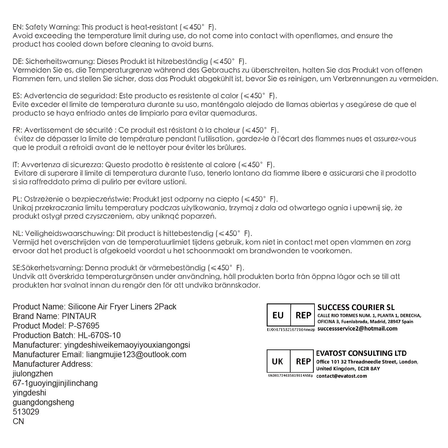 PINTAUR Silicone Air Fryer Liners 2 Pack, Reusable Liners Compatible for Ninja Foodi DZ201, DZ401, DZ550, COSORI, Chefman, Instant Air Fryer, and 6 - in - 1 8 - 10QT Air Fryer Baskets - eighttwentytwo92