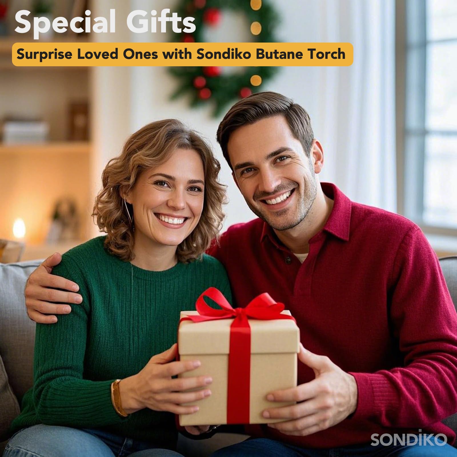 Sondiko Butane Torch Lighter with Visible Fuel Window, Refillable Soldering Torch with Adjustable Flame for Welding, Resin Art, Industrial(Butane Gas Not Included) - eighttwentytwo92