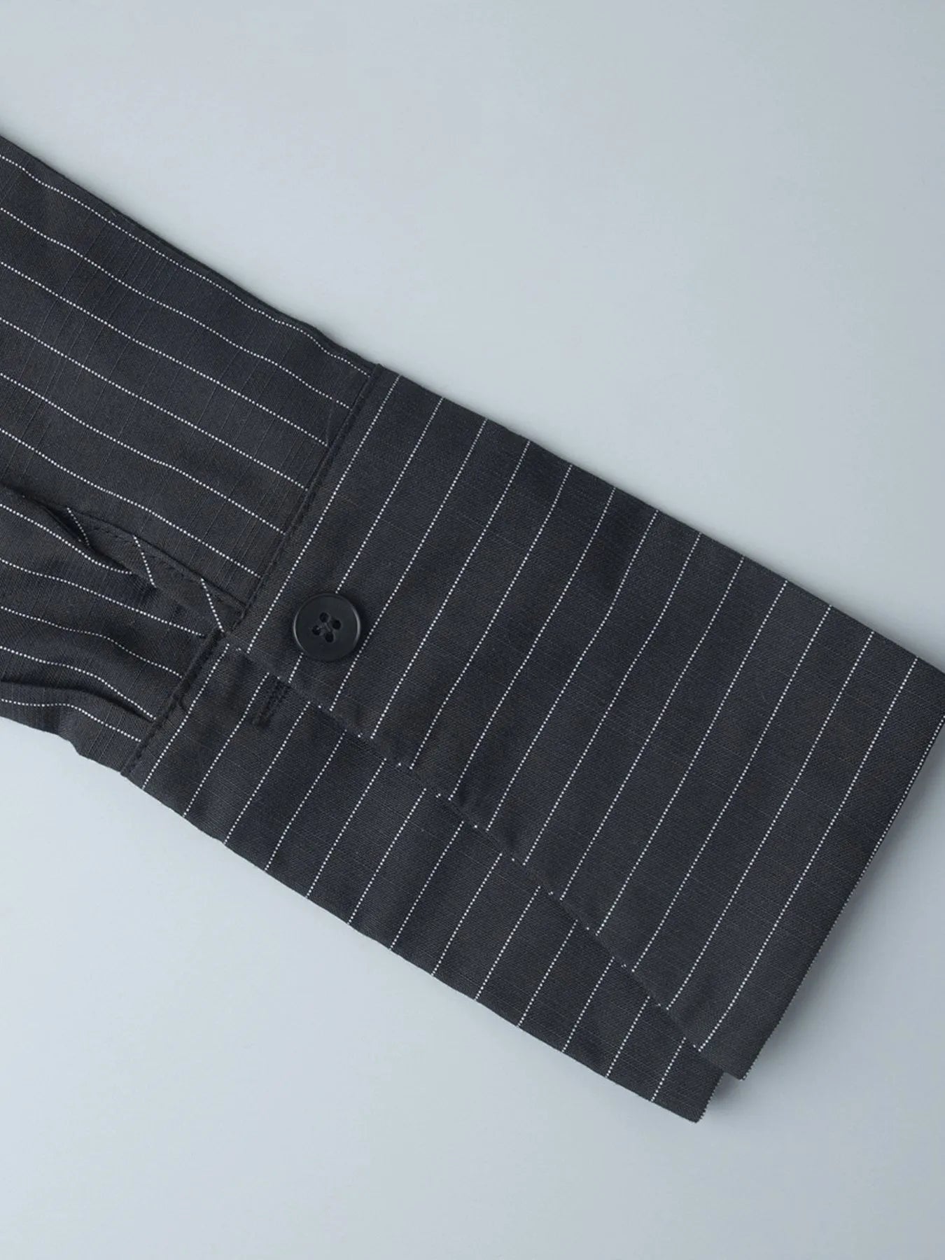 Striped Long Sleeve Shirt Dress - eighttwentytwo92