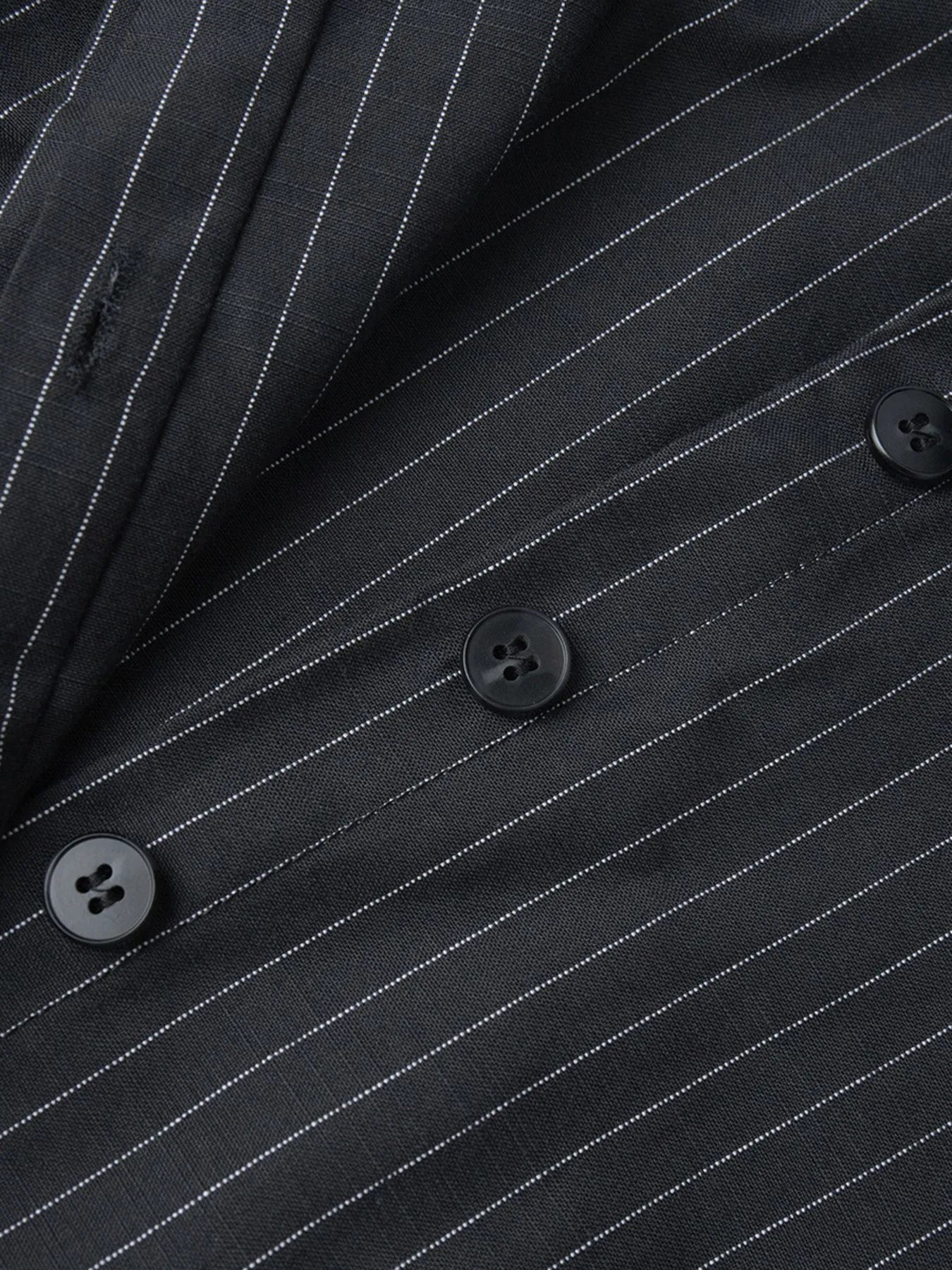 Striped Long Sleeve Shirt Dress - eighttwentytwo92