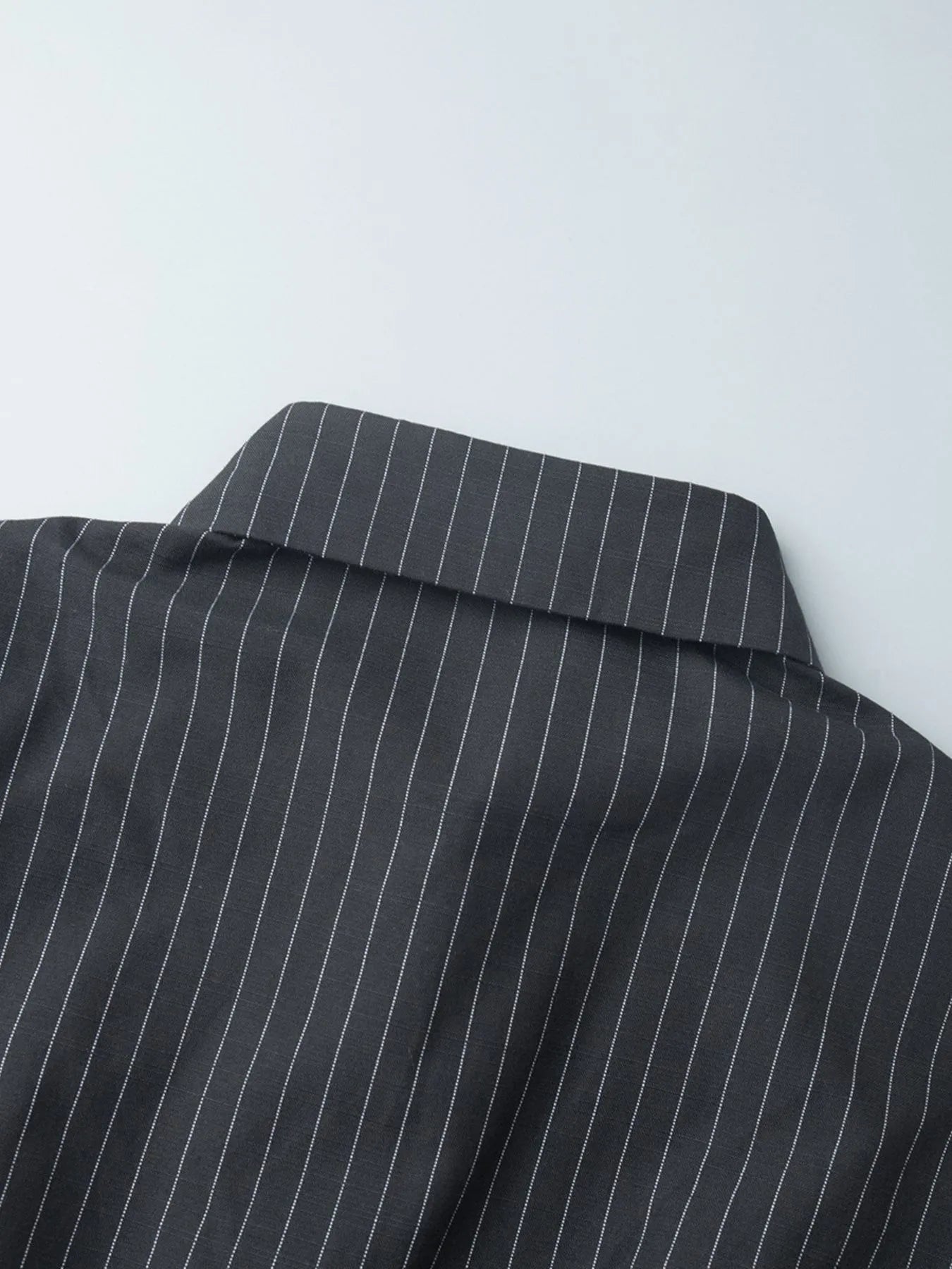 Striped Long Sleeve Shirt Dress - eighttwentytwo92