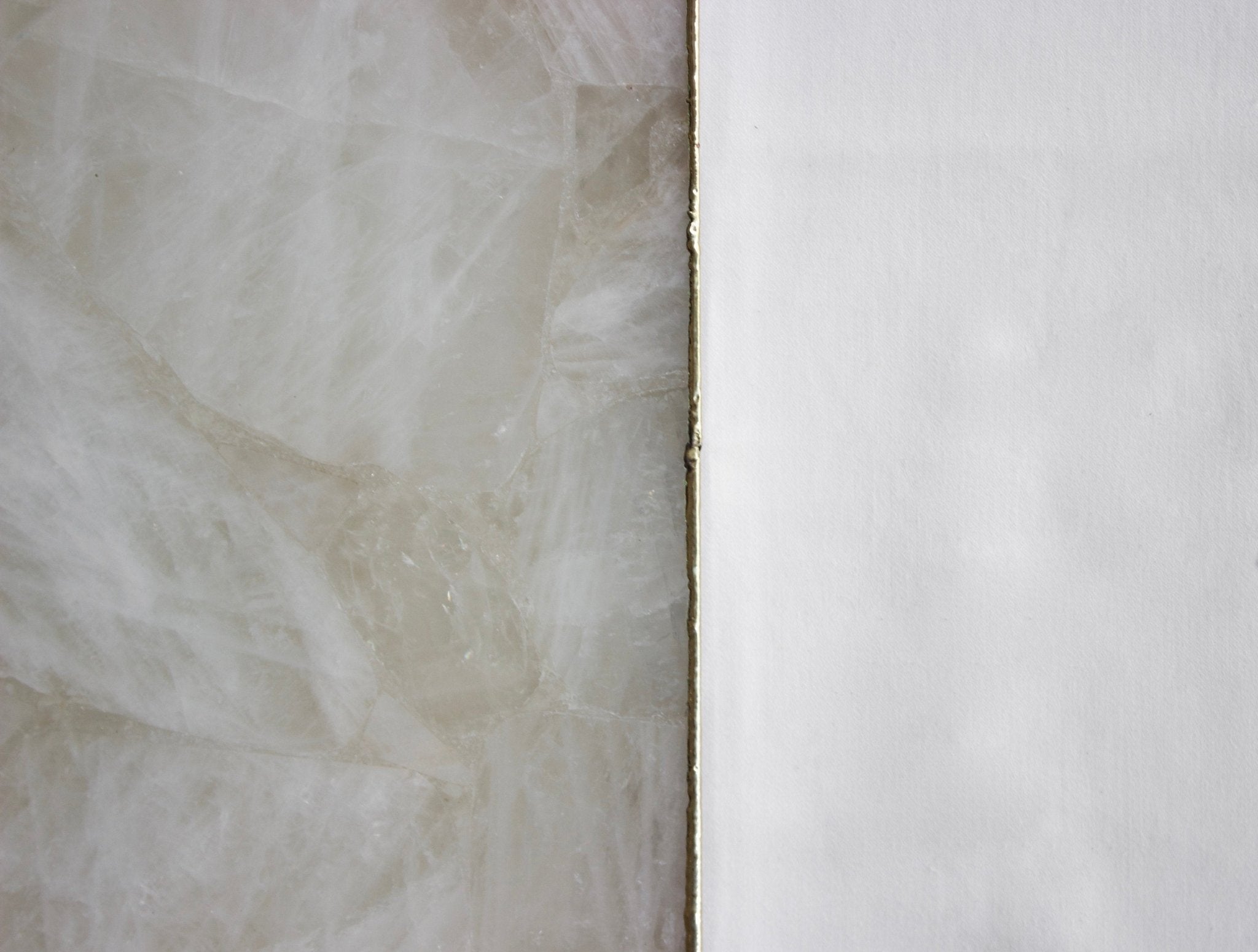 White Agate Square Wall Clock – Luxury Natural Stone Home Décor (10–14 Inches) - eighttwentytwo92