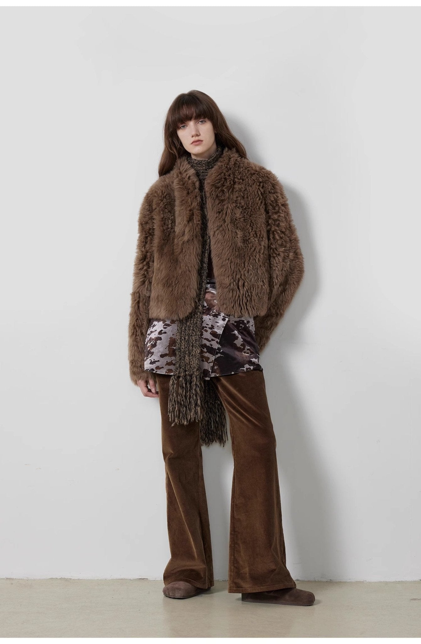 Women’s Brown Straight - Leg Flare Trousers | High - Rise Tailored Fit - eighttwentytwo92