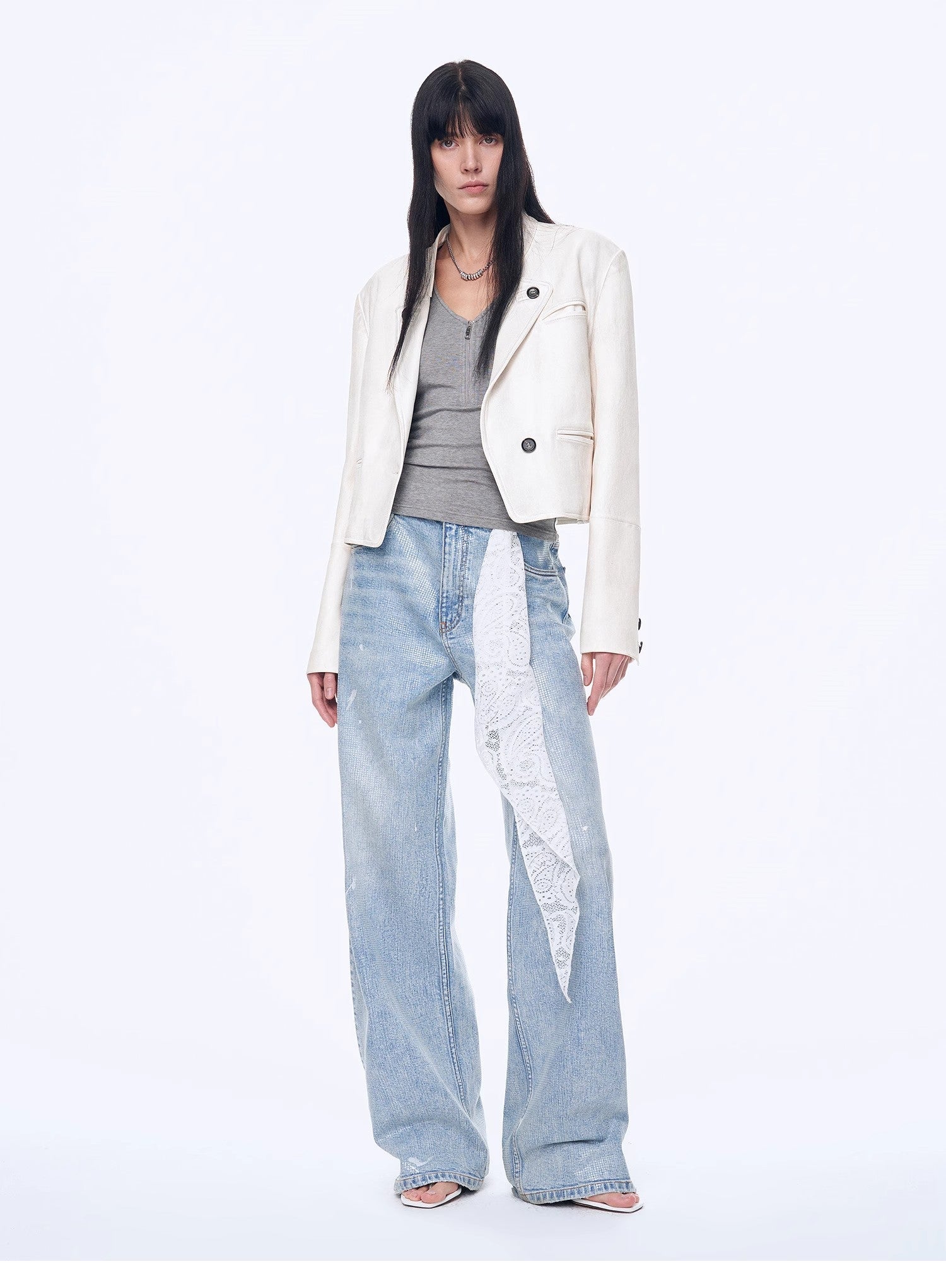 Women’s Light Blue Baggy Wide - Leg Denim Jeans | High - Rise Relaxed Fit - eighttwentytwo92