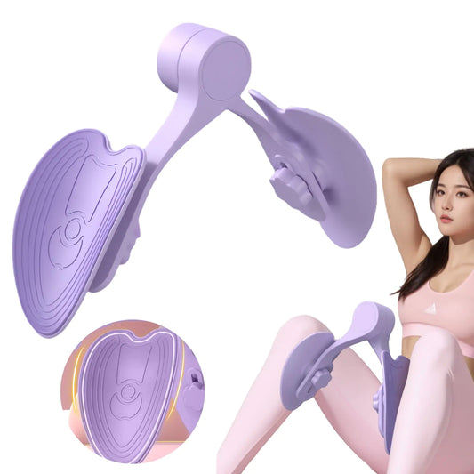 Thigh Master Kegel Pelvic Floor Muscle Training and Repair Device Leg Beauty Clip Leg Slimming Tool Hip Beauty Clip Pelvic Bone retraction Clip Inner Thigh Clip (Purple)